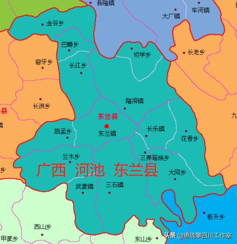 河池东兰县14镇、巴马县10镇的变迁：人口、土地、工业…统计分析